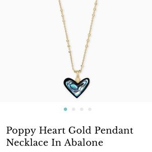 Kendra Scott poppy heart necklace